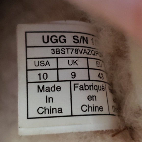 UGG Leisure Slip On Men\'s Suede Sheepskin Slipper Tan, Size 10 main image 4